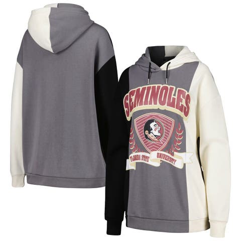 Louisville Cardinals Gameday Couture Women's Split Pullover Hoodie -  White/Gray