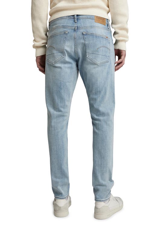 Shop G-star 3301 Slim Fit Jeans In Sun Faded Mirage Blue