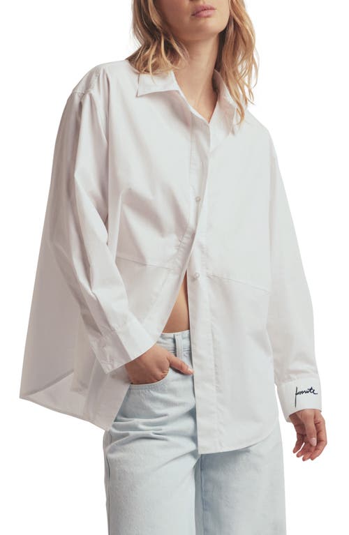 Favorite Daughter The Doors Always Open Oversize Shirt White at Nordstrom,