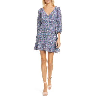 Tanya Taylor Bernadina Faux Wrap Silk Minidress