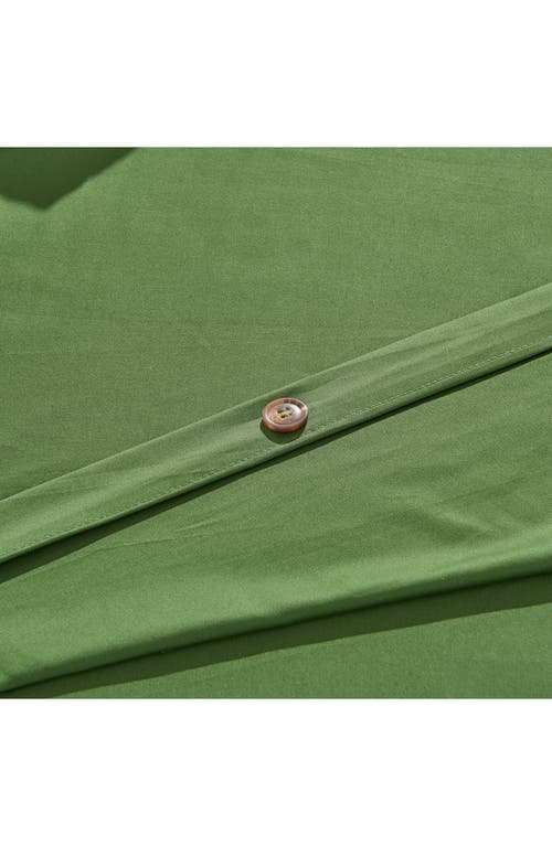 Sijo Luxesoft Organic Cotton Sateen Duvet Cover In Forest