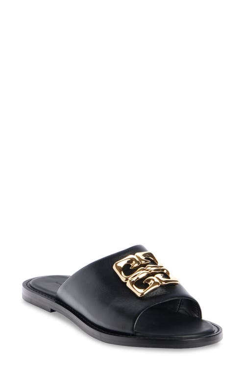 Givenchy Liquid 4g Logo Slide Sandal In Black