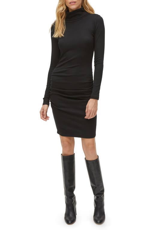 Michael Stars Velma Long Sleeve Turtleneck Dress in Black