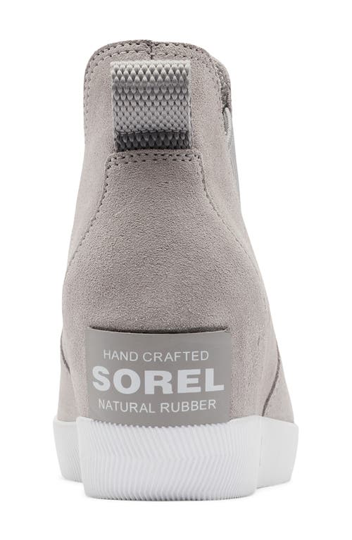 Shop Sorel Out N About Slip-on Wedge Shoe Ii In Chrome Grey/white