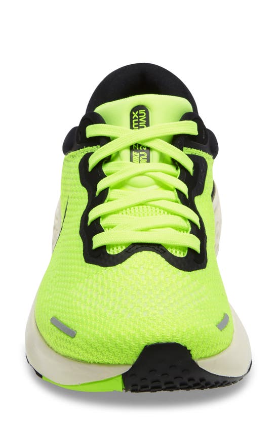 Nike Zoomx Invincible Run Flyknit Running Shoe In Green/ Black