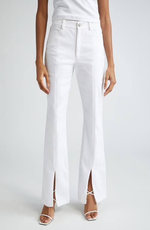 Cinq à Sept Split Hem Flare Jeans at Nordstrom,