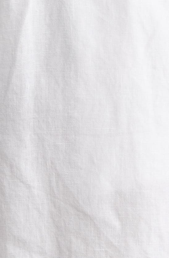 Shop Caslon (r) Linen Drawstring Shorts In White