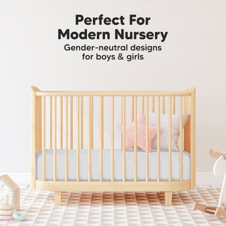 Keababies Isla Fitted Mini Crib Sheets In French Gray