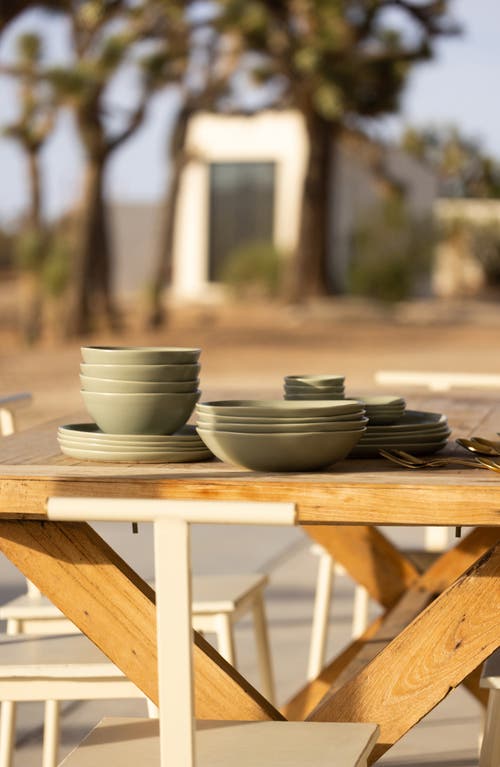 Shop Fable The Breakfast Set Of 4 Bowls In Beachgrass Green