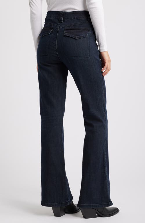Wit & Wisdom 'ab'solution Skyrise Flare Jeans In Dark Indigo Artisanal
