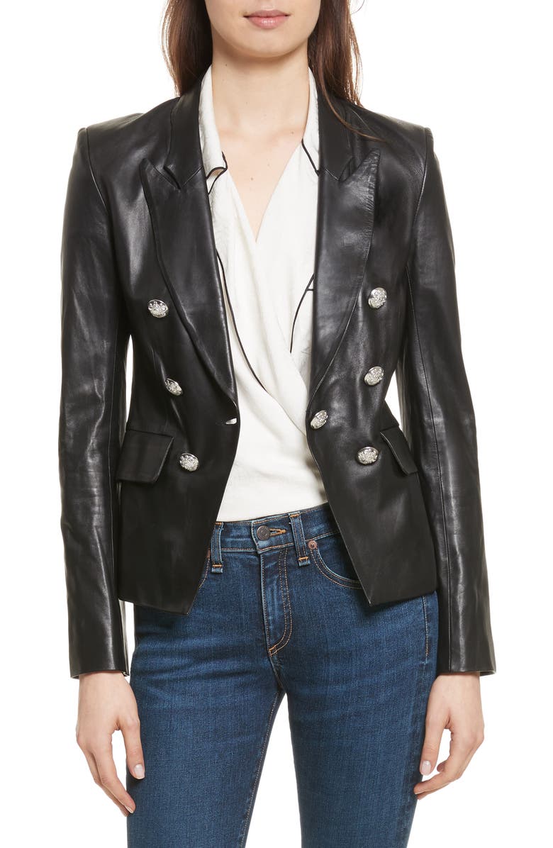 Veronica Beard Cooke Leather Jacket | Nordstrom
