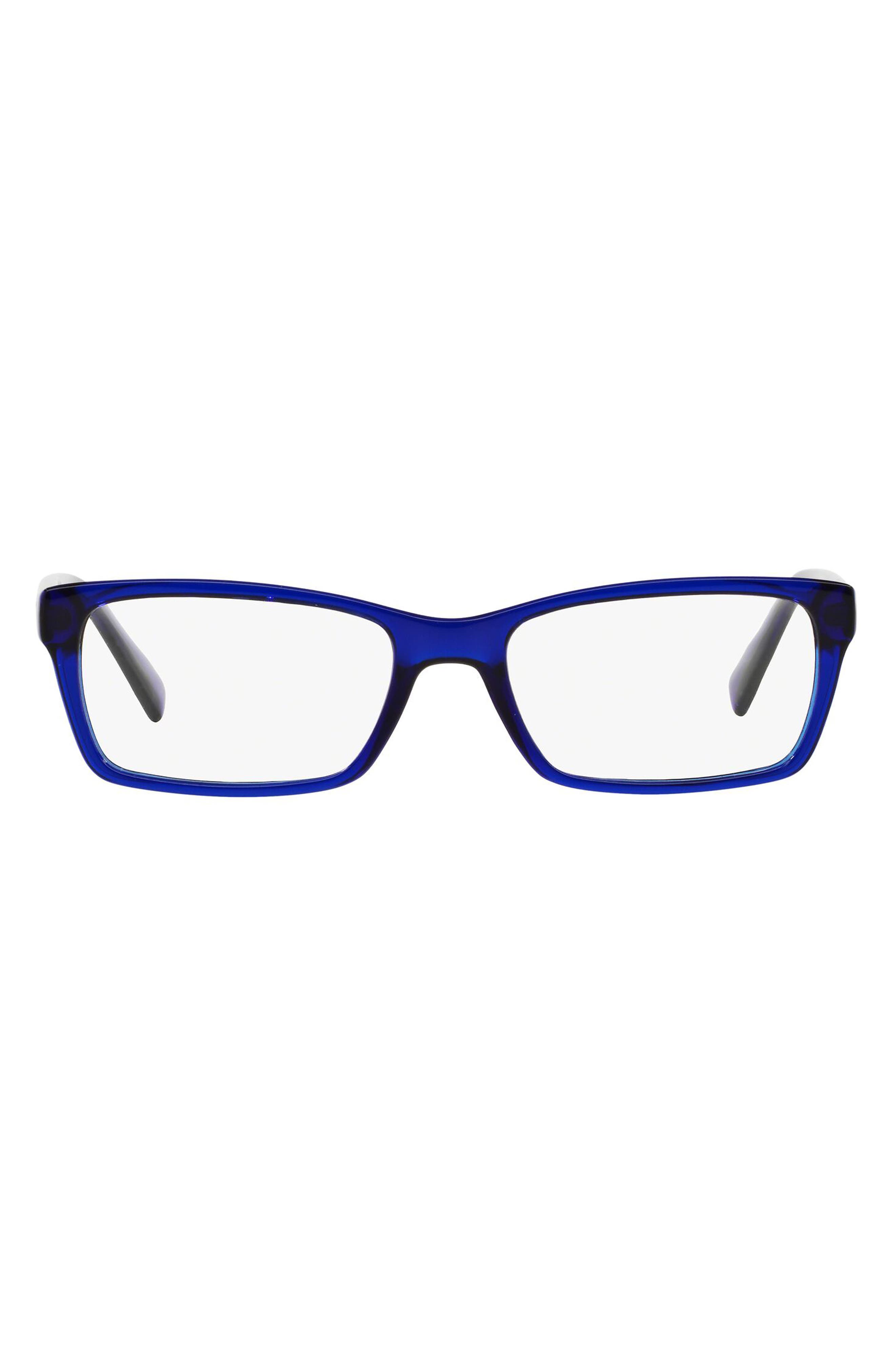 EAN 8053672050080 product image for Men's Ax Armani Exchange 53mm Rectangular Optical Glasses - Dark Blue | upcitemdb.com
