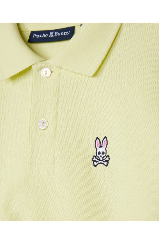 Shop Psycho Bunny Kids' Classic Cotton Piqué Knit Polo In Beach Glass