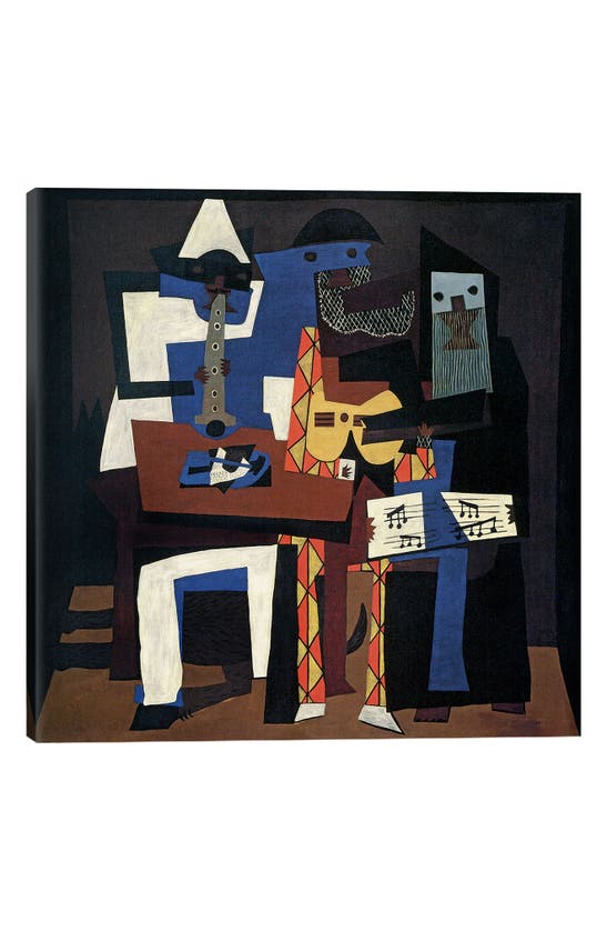 Click to view more detailed imagery on our partner's website Icanvas Three Musicians By Pablo Picasso Giclee Print Canvas Art In Blue