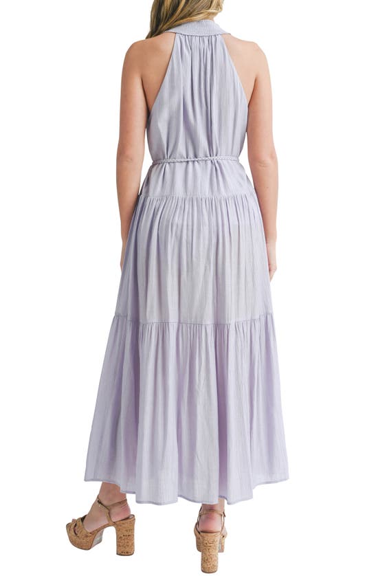 Shop Mila Mae Tiered Maxi Dress In Lavender