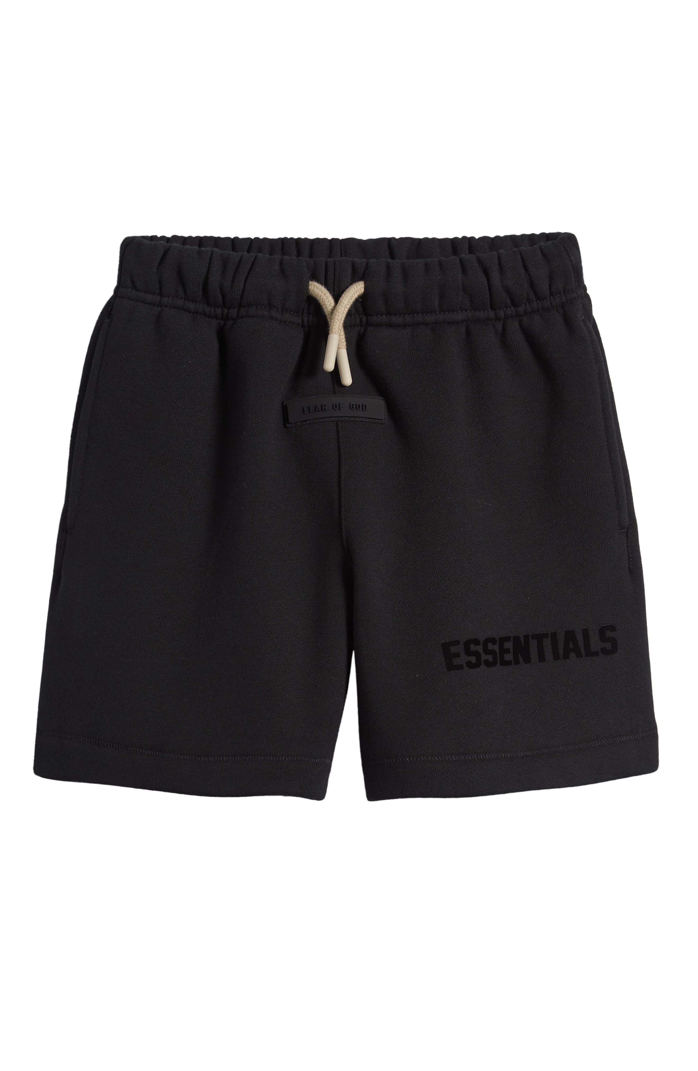 FEAR OF GOD Essentials Graphic Sweat Shorts Black S 通販