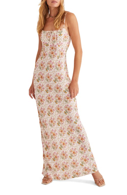 Favorite Daughter The One That Got Away Floral Slipdress in White Floral Mosaic