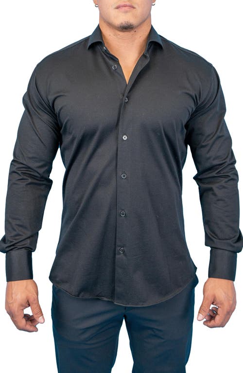 Maceoo Fibonacci True Black Button-Up Shirt at Nordstrom,