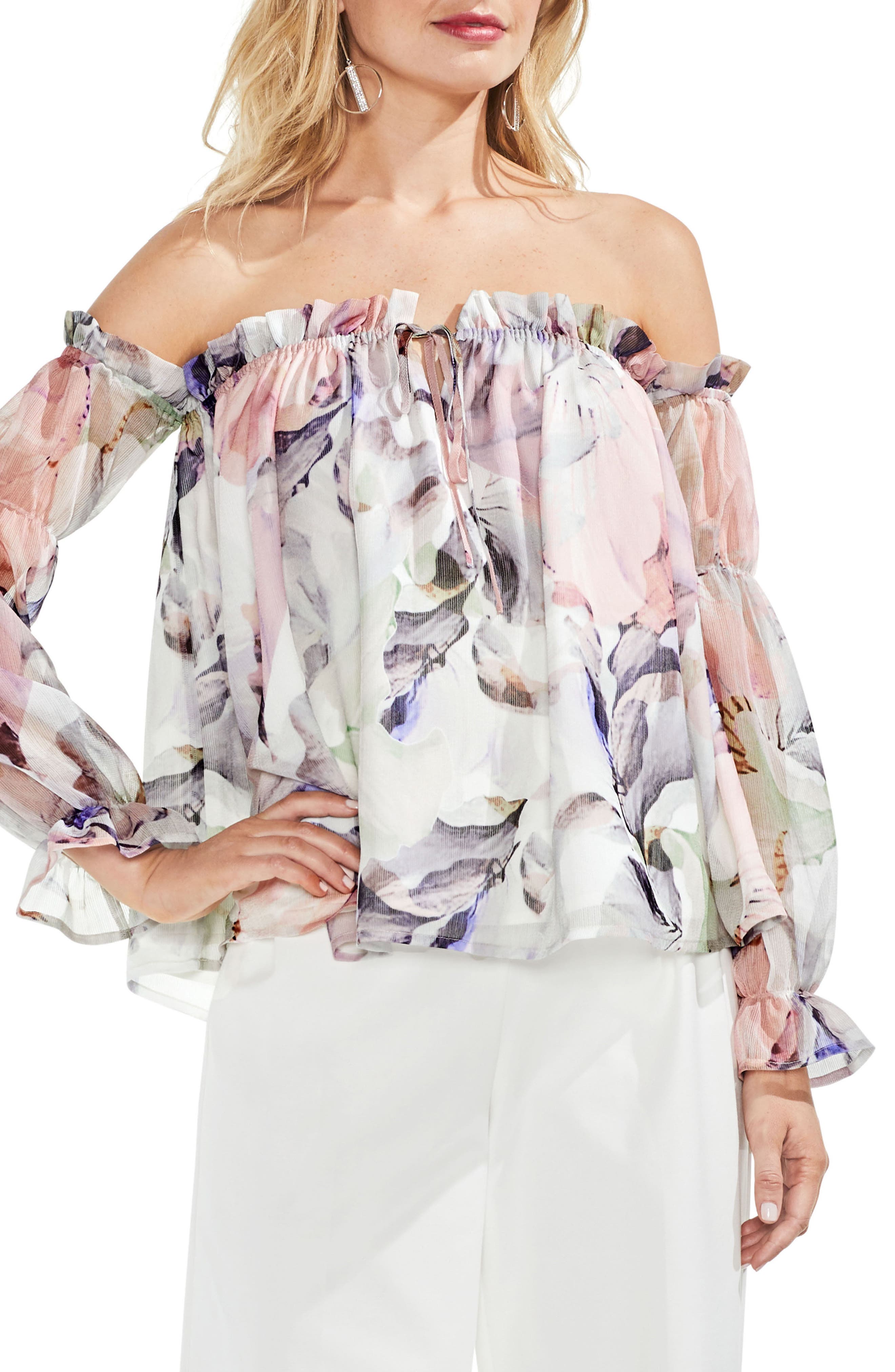vince camuto off the shoulder top