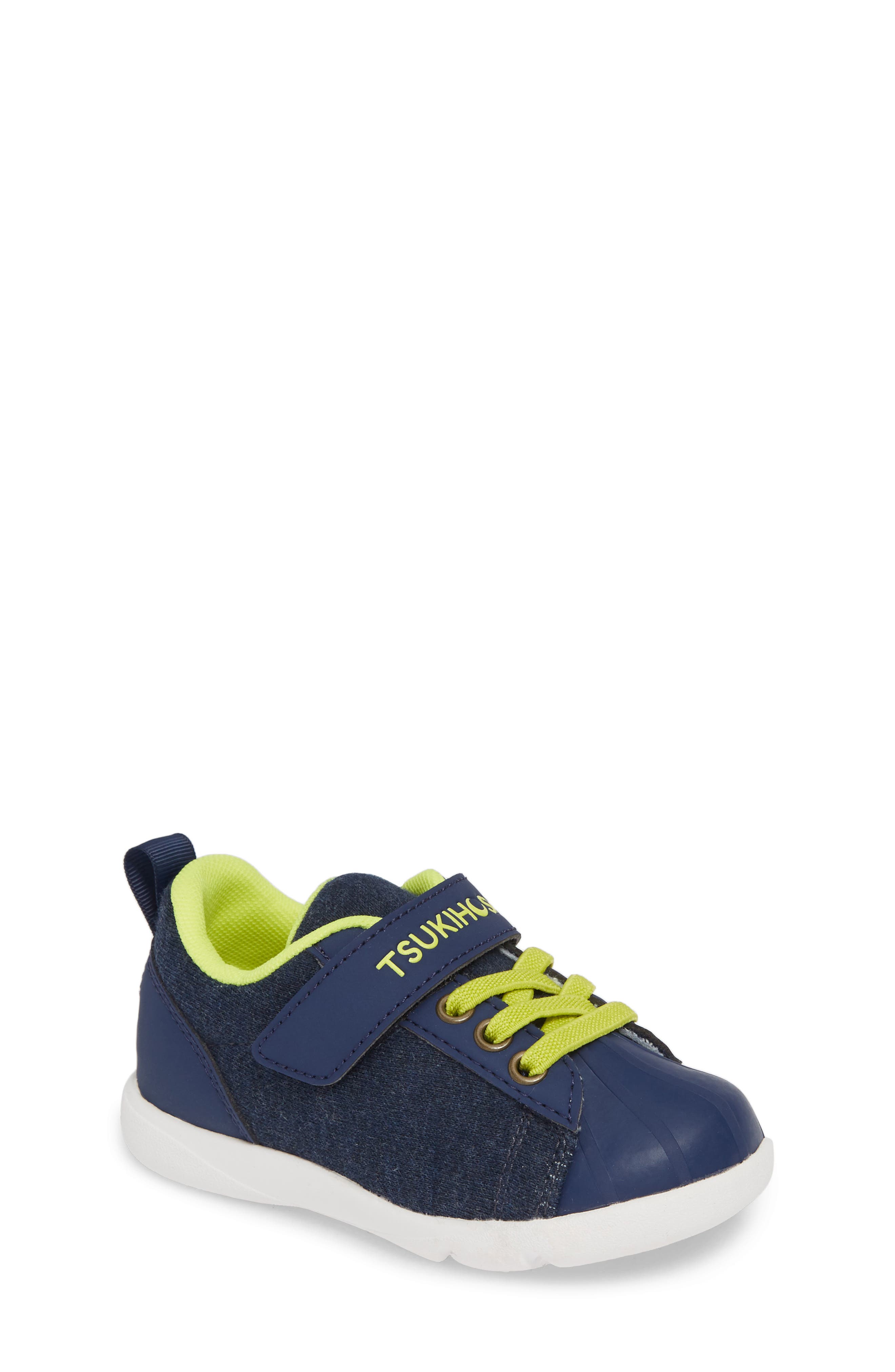 Navy//Lime Sneaker TSUKIHOSHI Kids Boys Kai Toddler//Little Kid