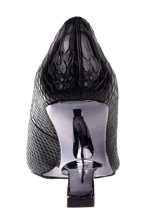 NINETY UNION NINETY UNION INTENSE SNAKE EMBOSSED PUMP