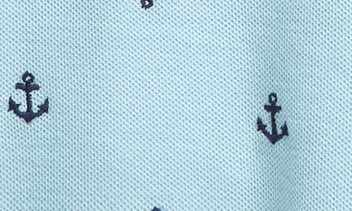 Nordstrom Polo & Shorts Set In Blue Basalt Anchors- Navy