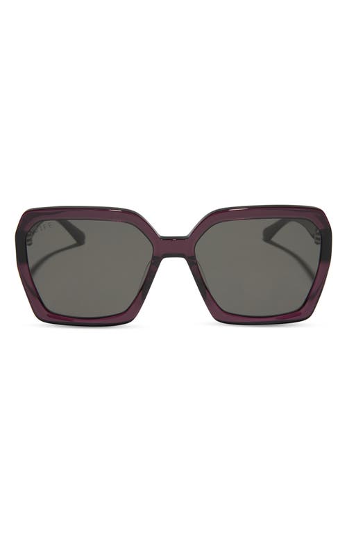 Diff Sloane 54mm Square Sunglasses In Grey
