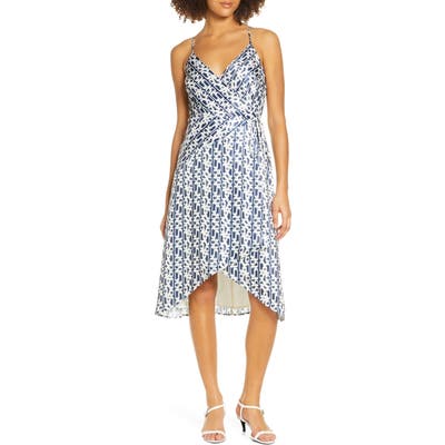 Ali & Jay Cali Romanza Satin Wrap Dress