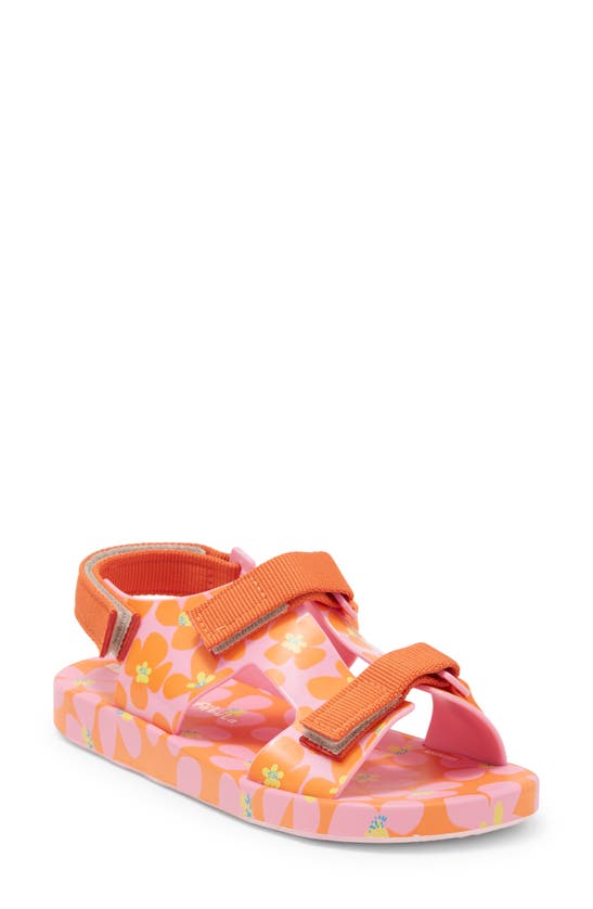 Mini Melissa Kids' Ping Pong Fabula Sandal In Pink/ Orange