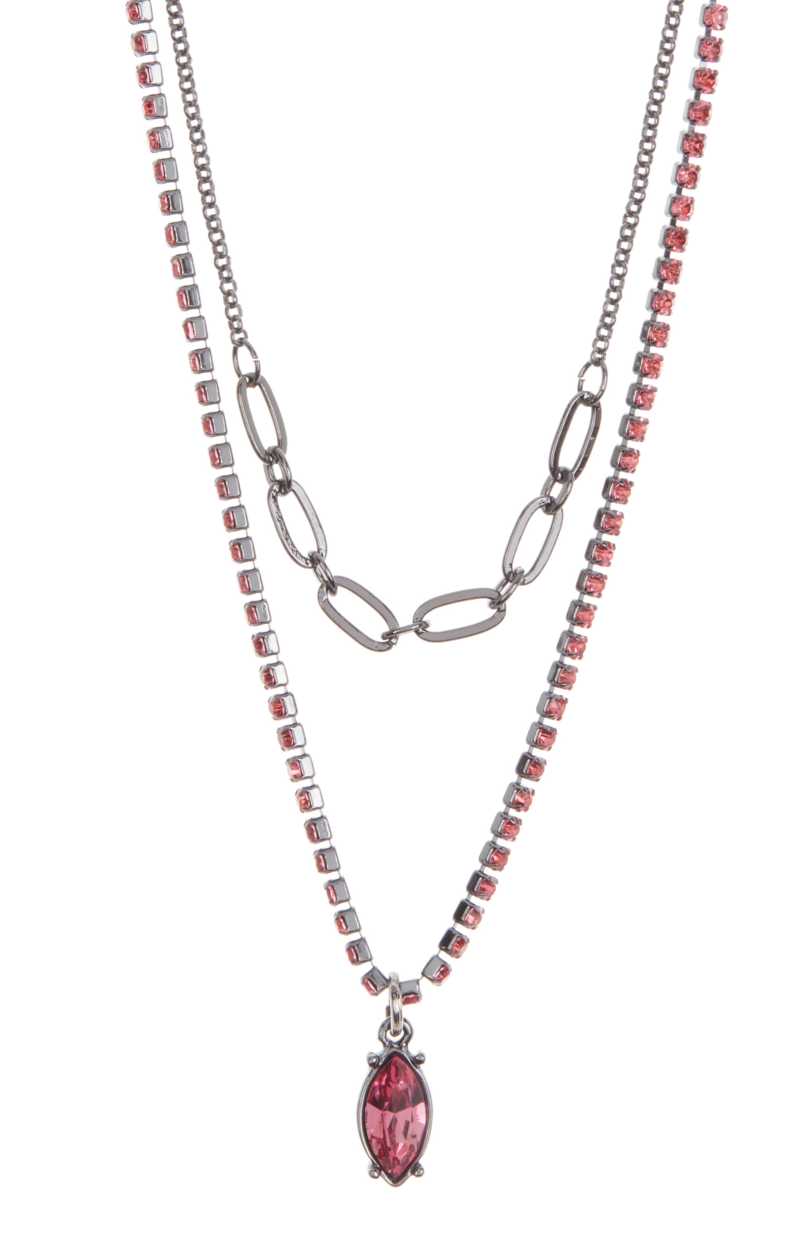 womens red necklaces