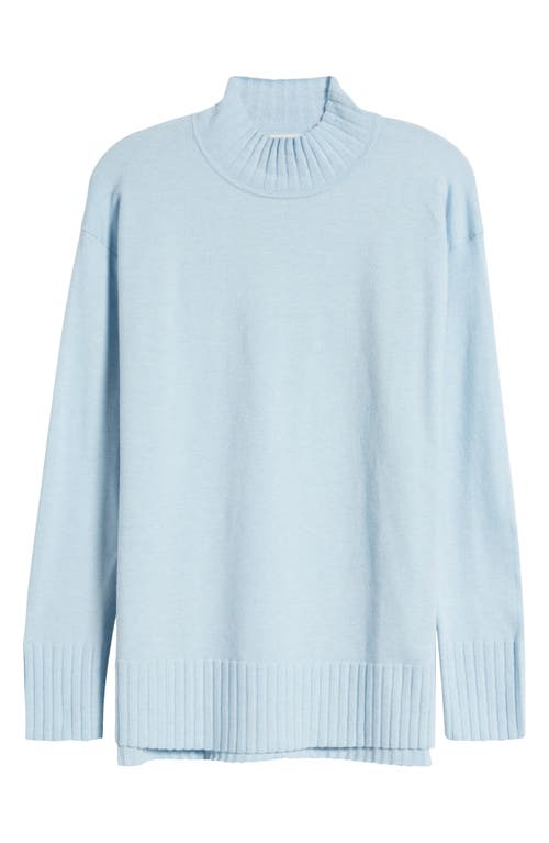 Shop Caslonr Caslon(r) Mock Neck Tunic Sweater In Blue Falls