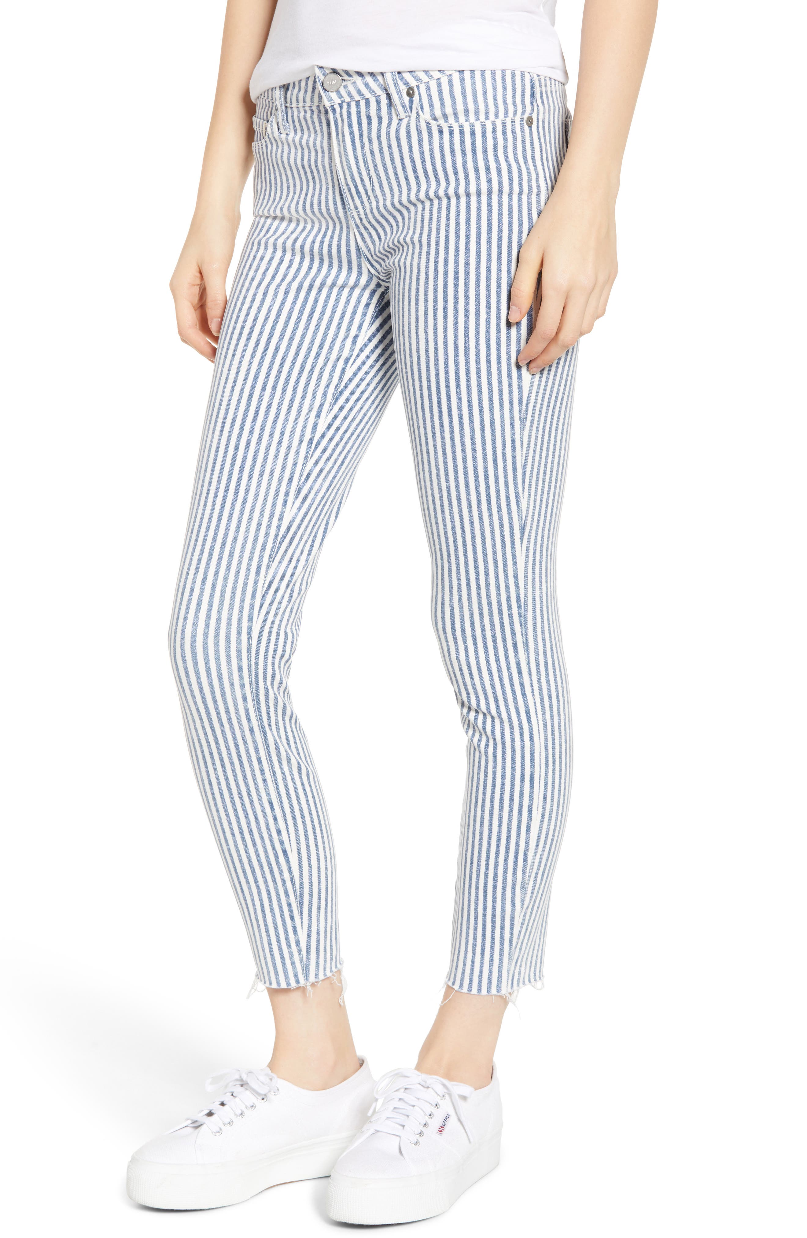paige striped jeans