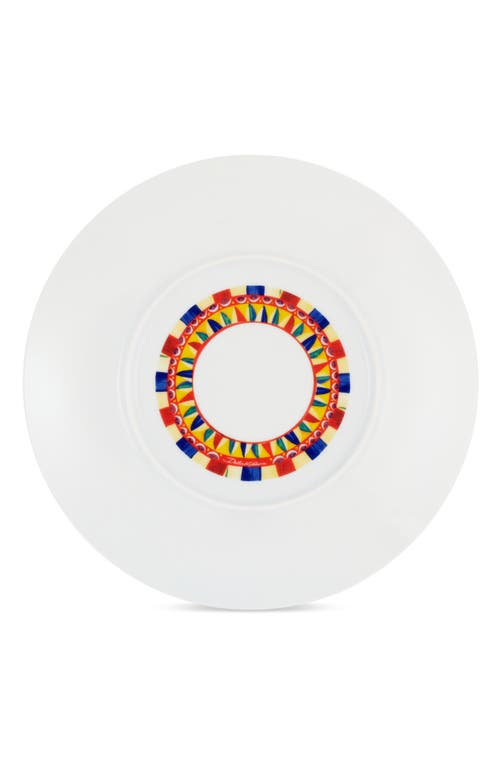 Shop Dolce & Gabbana Dolce&gabbana Carretto Lemon Porcelain Charger Plate In Blue