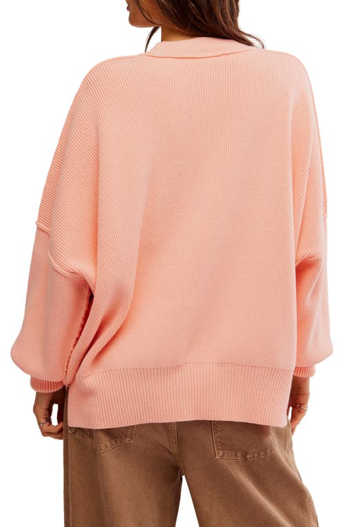 Shop Free People Easy Street Tunic Sweater In Pale Rosette