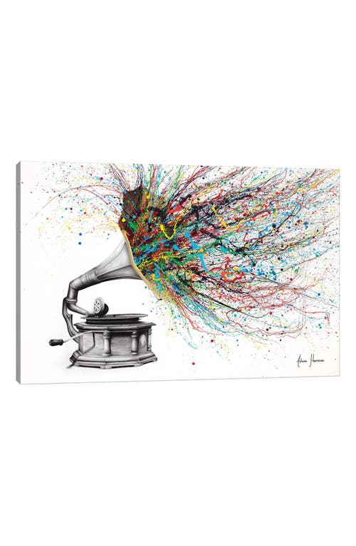 Icanvas Radical Rhapsody By Ashvin Harrison Canvas Print In White Canvas/multicolor