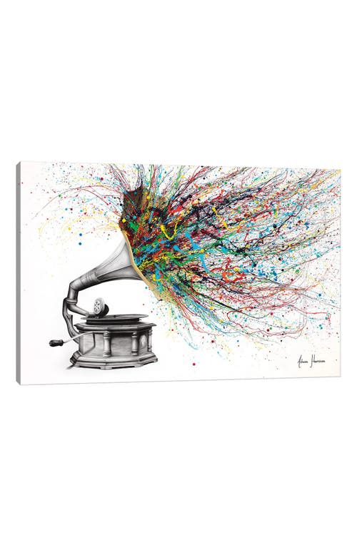 Shop Icanvas Radical Rhapsody By Ashvin Harrison Canvas Print In White Canvas/multicolor