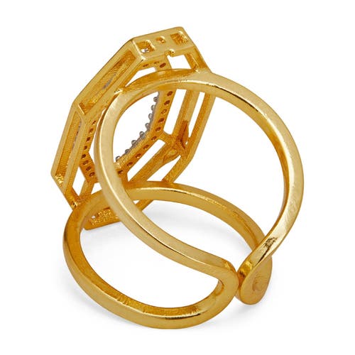 Dhwani Bhansal Syra Ring In Gold Plated