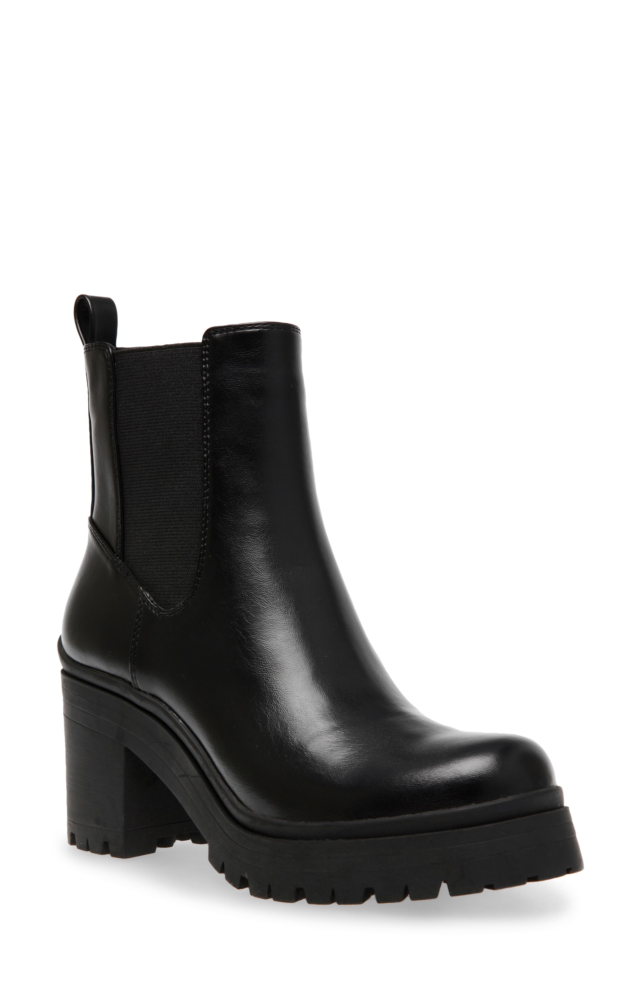 black boots 1 inch heel