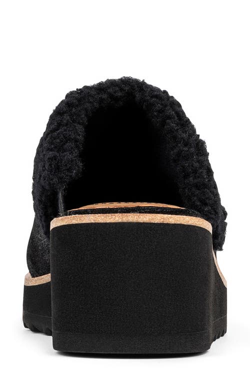 DONALD PLINER DONALD PLINER WEDGE GENUINE SHEARLING CUFF MULE