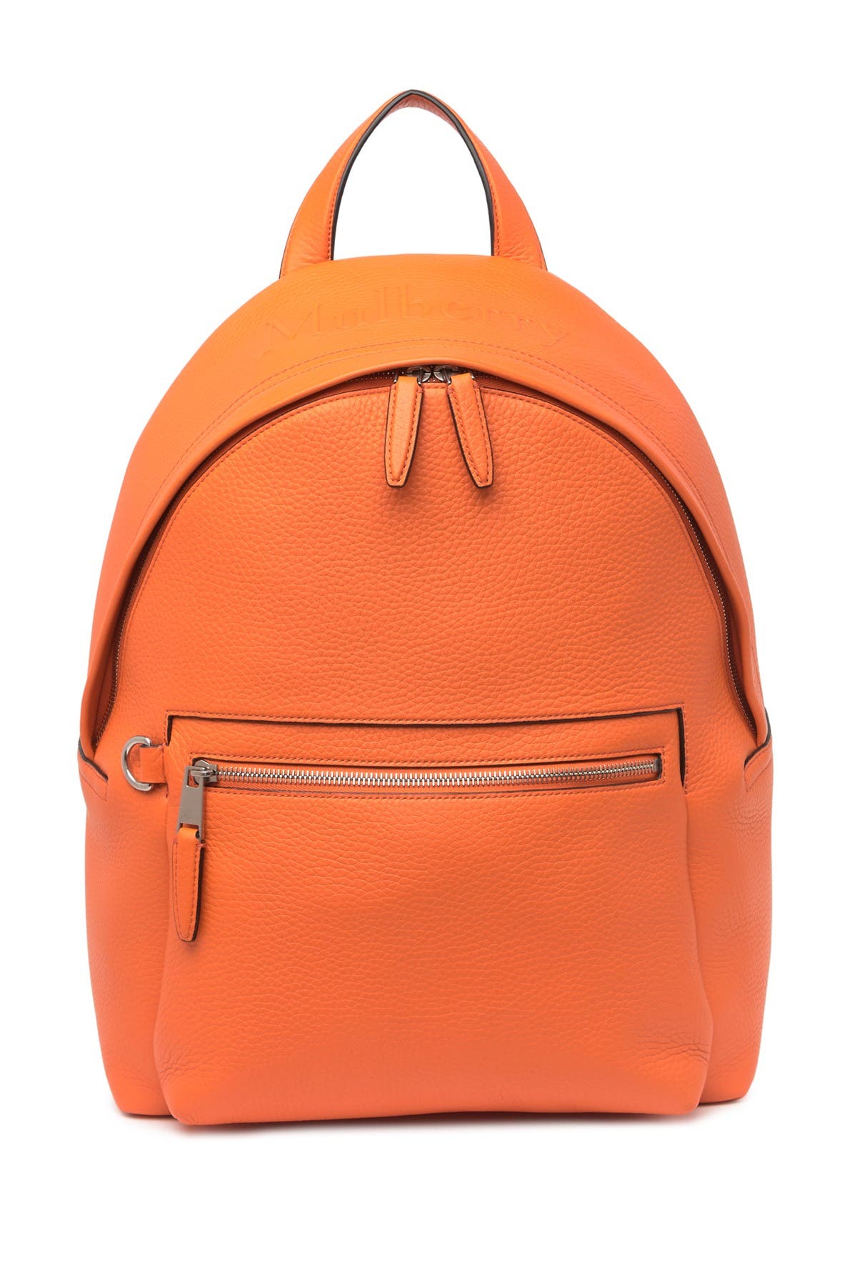Mulberry Lifestyle Leather Backpack In Mandarin Orange