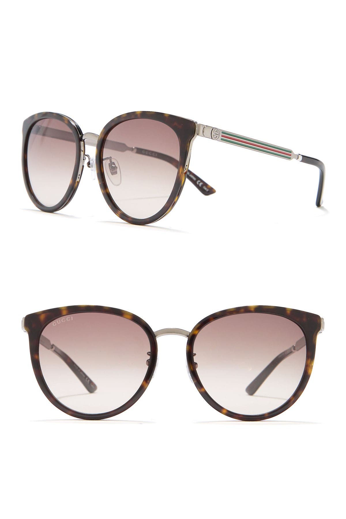 gucci 56mm round sunglasses