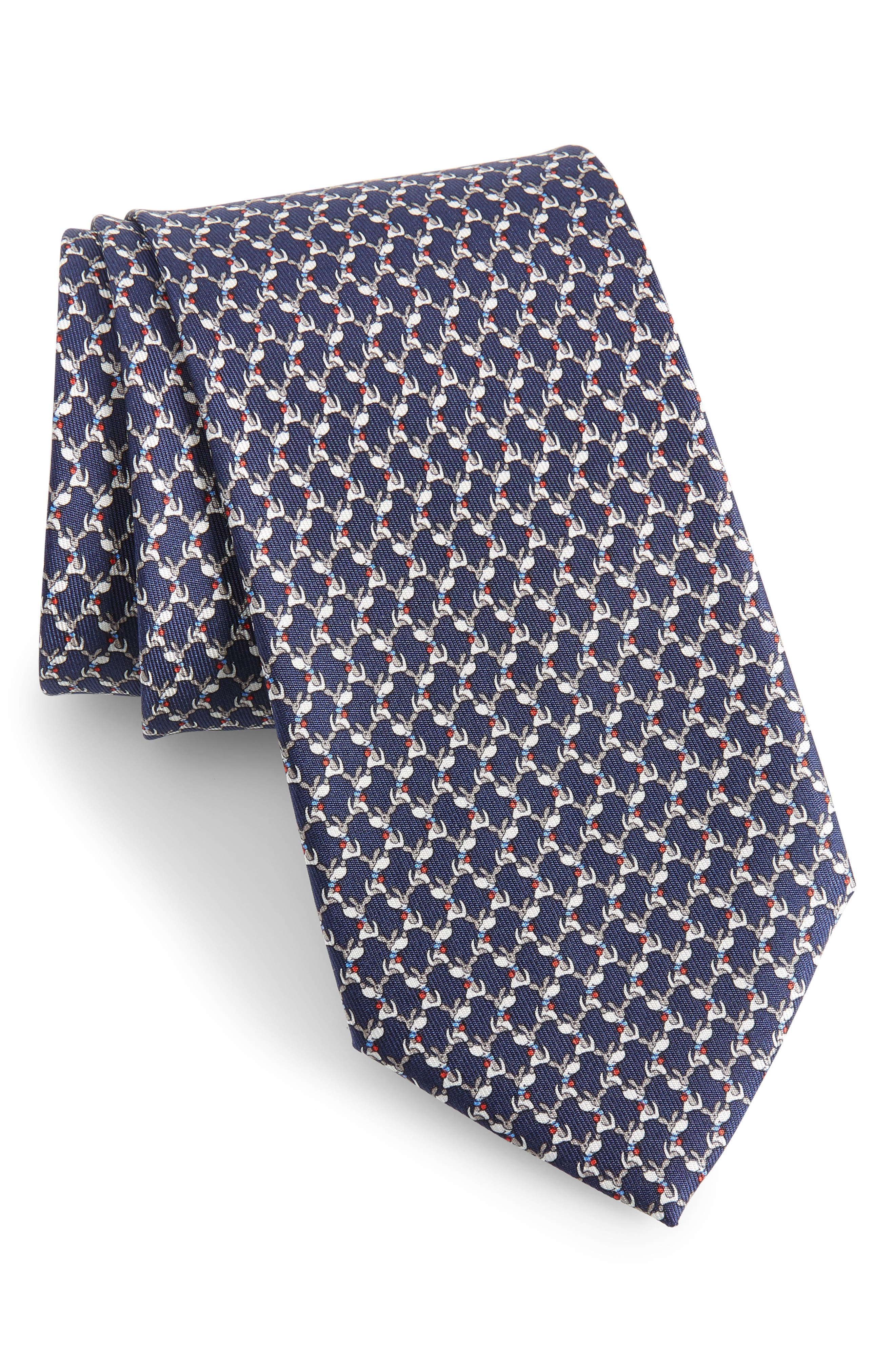 dog print tie