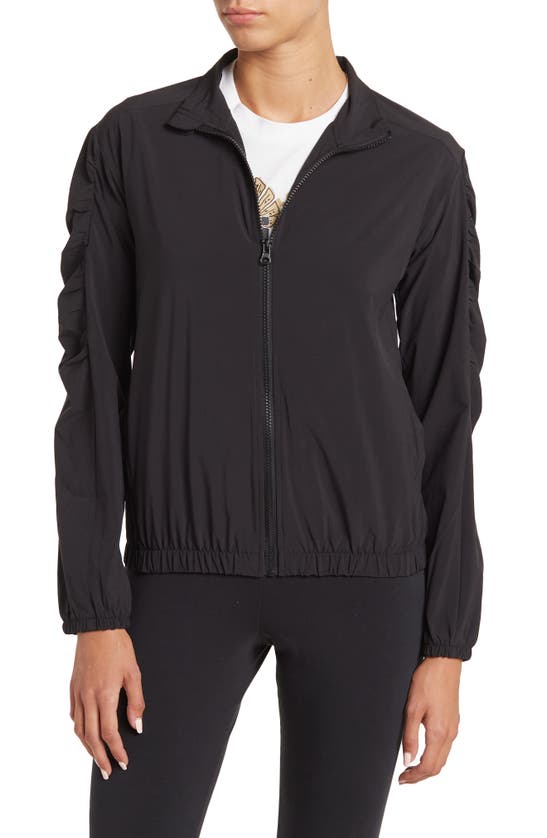 Z By Zella Girl Interval Zip Front Track Jacket In Black ModeSens