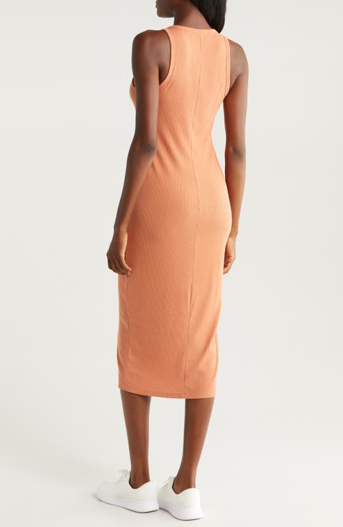 Shop Beyond Yoga Ease Into It Midi Tank Dress In Sunburn