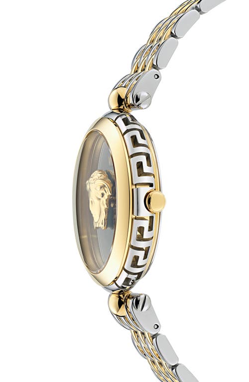 Versace Medusa Heritage Two-tone Bracelet Watch, 38mm In Two Tone