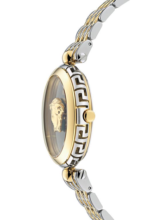 Shop Versace Medusa Heritage Two-tone Bracelet Watch, 38mm In Two Tone