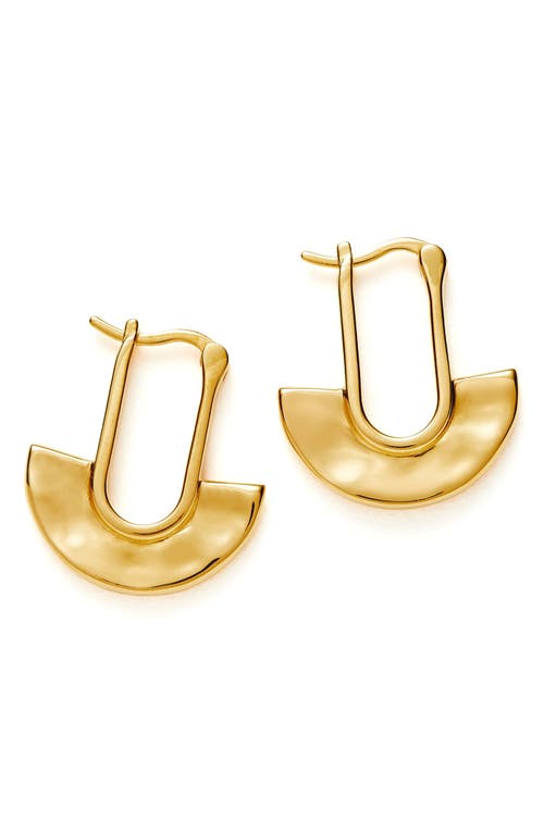 Missoma Mini Zenyu Fan Hoop Earrings in Gold