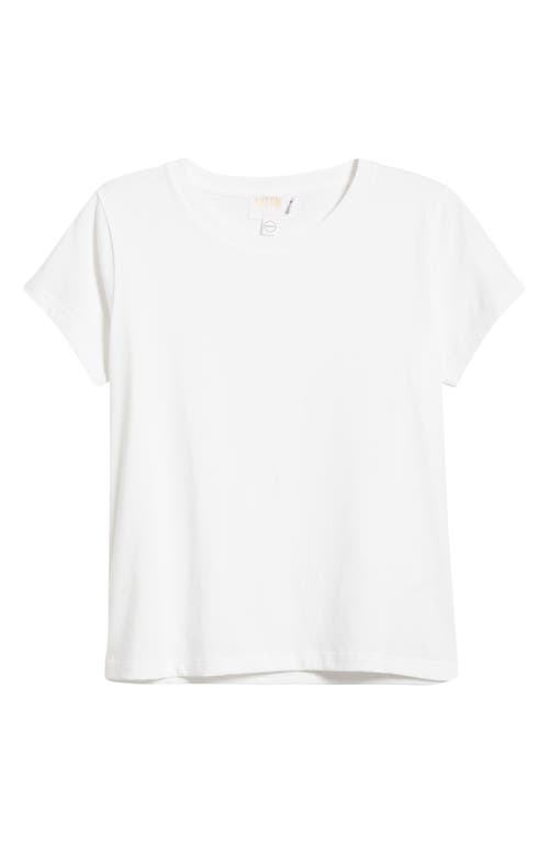Goldie Boxy Cotton T-Shirt in White