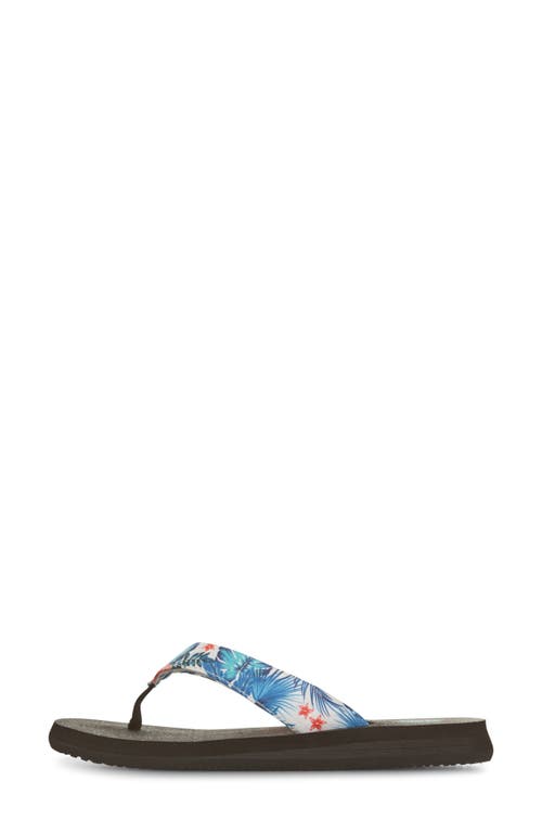Floopi Isabella Yoga Flip Flop In White