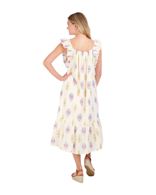 Mer St. Barth Eva Ruffle Sundress In Violet Booti